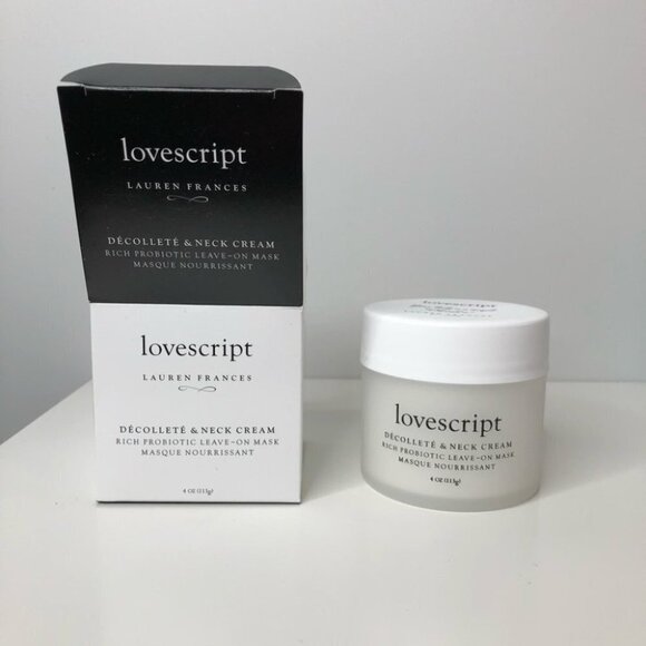 Lovescript  Décolleté & Neck Cream Pre + Probiotic Complex Leave-On Mask - Picture 2 of 3